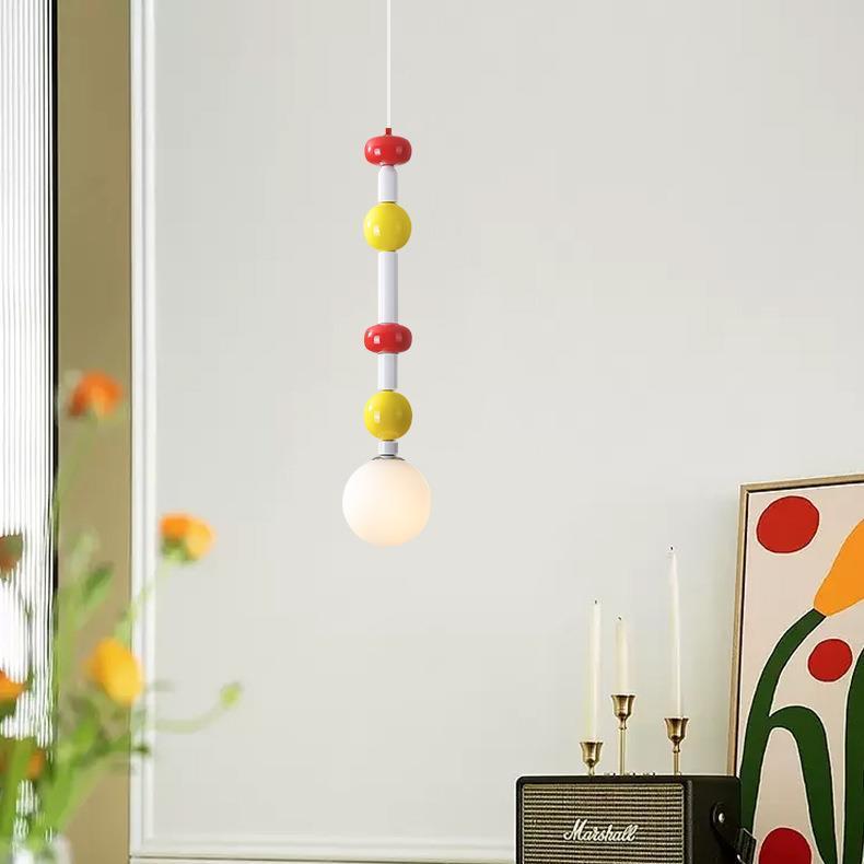 Yono Pendant Light Simple Cream Memphis Vintage Metal Bedroom