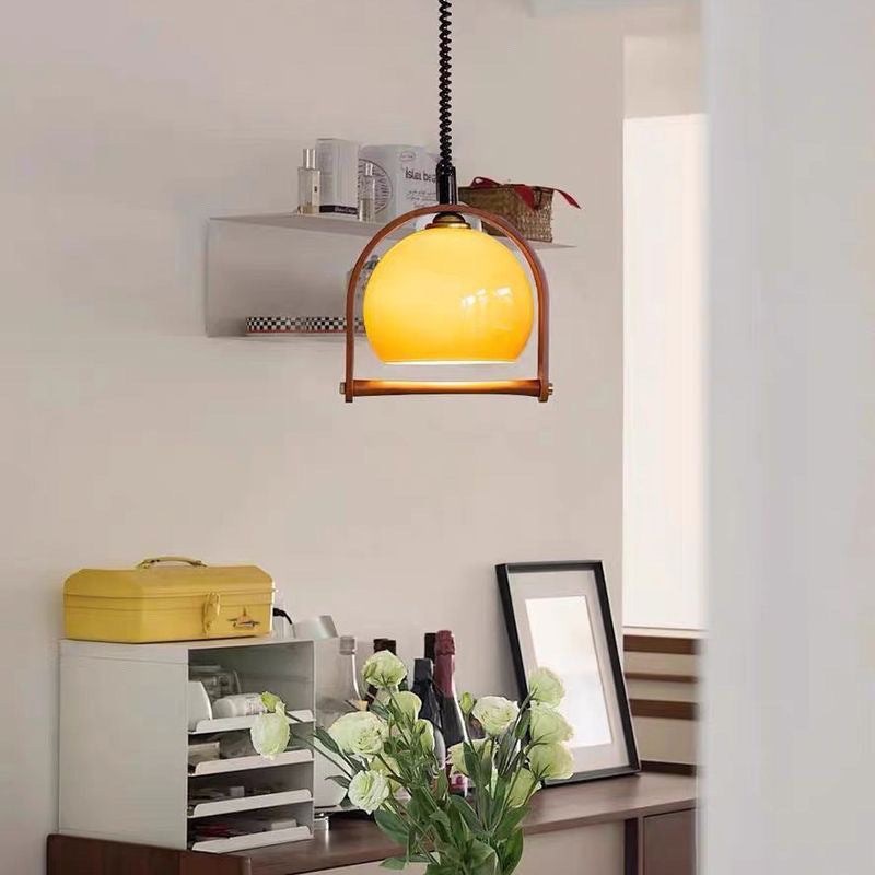 Mode Pendant Light Modern Telescoping Adjust Wood Living Room