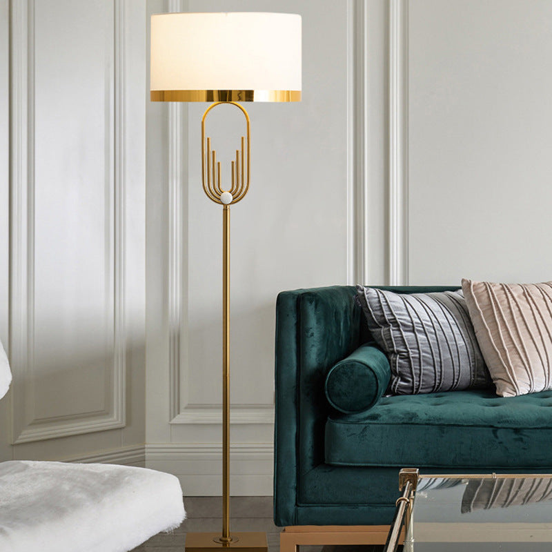 Mode Table Lamp Landscape Metal Fabric Bedroom Living Room