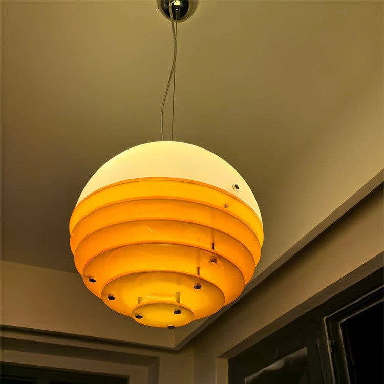 Yono Pendant Light Vintage Sunsets Bauhaus Glass Indoor Living Room