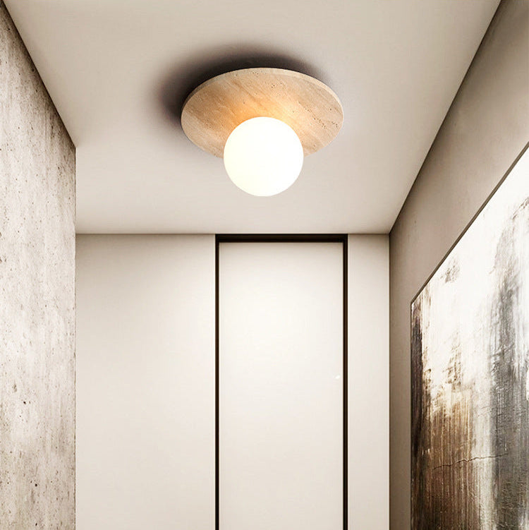 Noncu Ceiling Light Modern Wabi-Sabi Creative Arts Stone Living Room