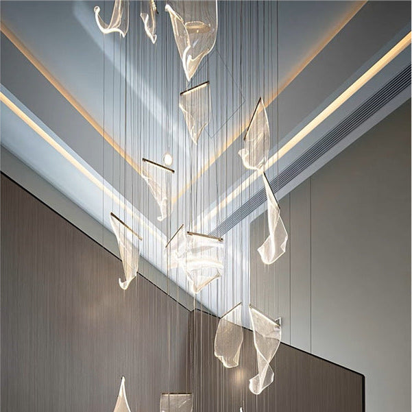 Aura Chandelier Luxury Modern Artist Disgner Acrylic Living Room