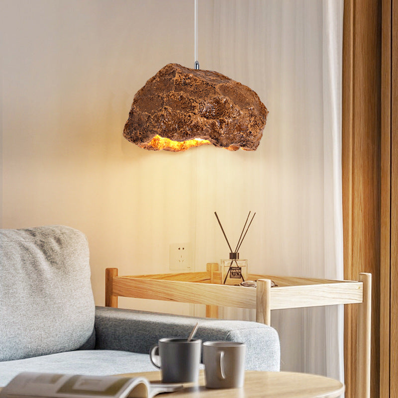 Nexa Pendant Light Wabi-Sabi Stone Style Resin PVC Living room Bedroom