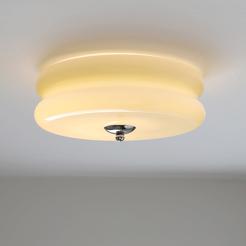 Halo Ceiling Light Medieval French Cream Breeze Simplicity Glass Bedroom