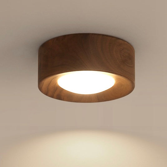 Mode Ceiling Light Vintage Embedded Walnut Living Room Pathway