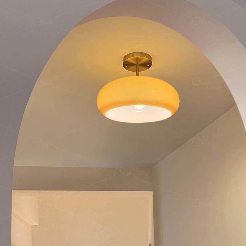 Halo Ceiling Light Retro Modern Entrance Hall Glass Hallway