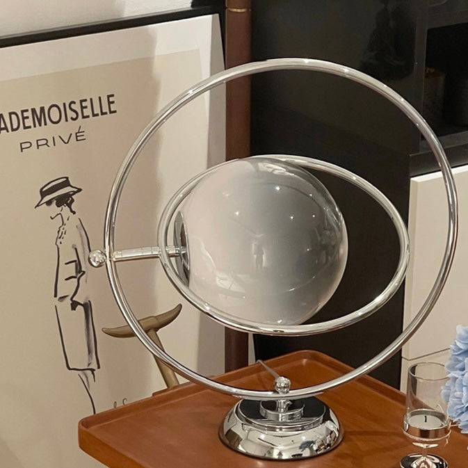 Yono Table Lamp Vintage Art Round Shade Indoor Glass Bedroom
