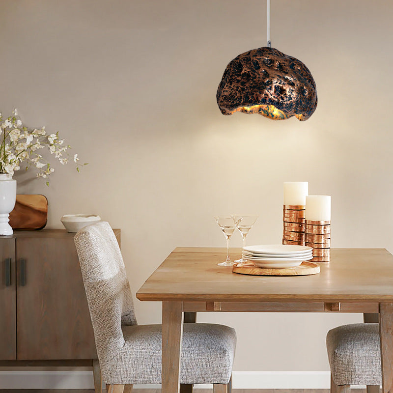 Nexa Pendant Light Wabi-Sabi Stone Style Resin PVC Living room Bedroom