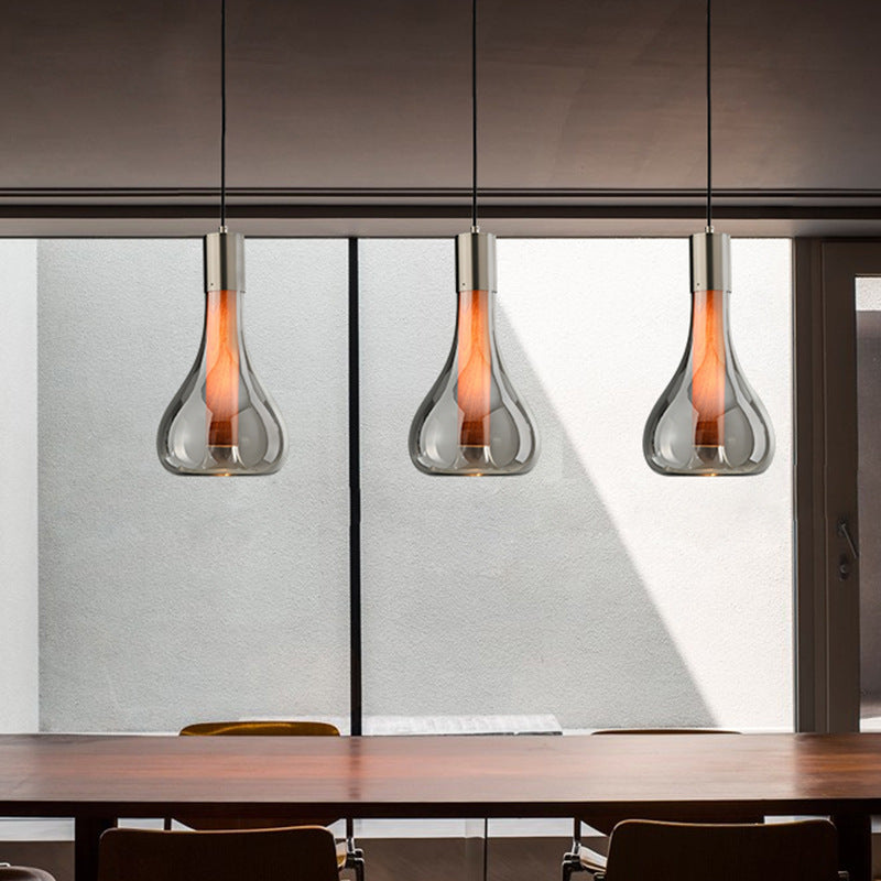 Halo Pendant Light Modern Designer Shade Metal Glass Living Room Bedroom