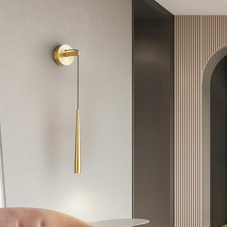 Mode Wall Lamp Modern Linear Gold Black Metal Living Room Bedroom
