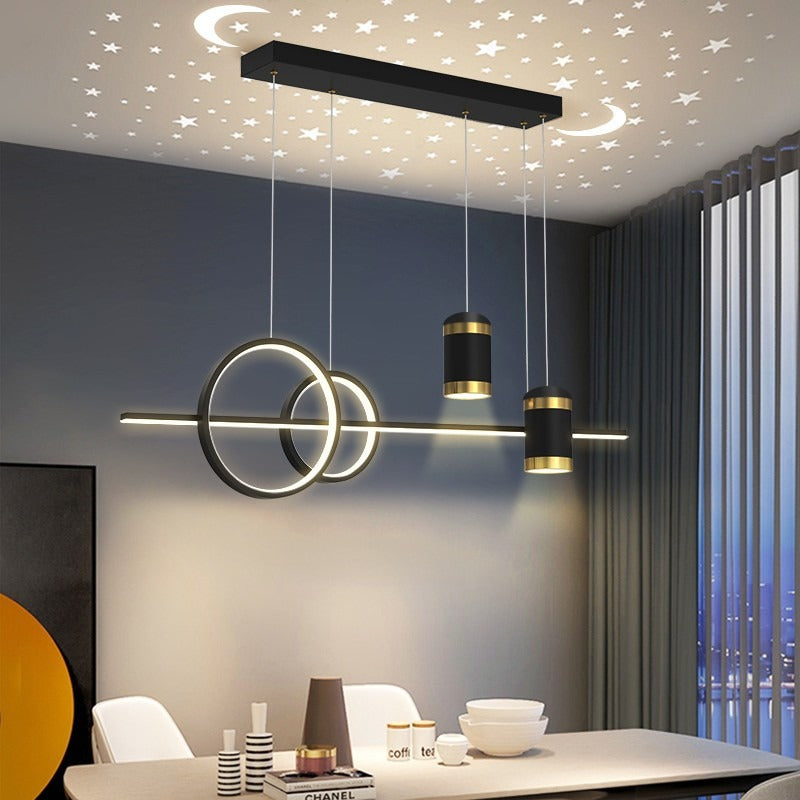 Elys Pendant Light Modern Linear Metal Bedroom Living Room