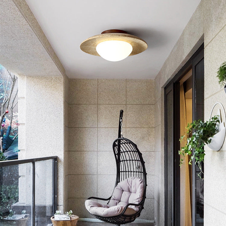 Noncu Ceiling Light Modern Wabi-Sabi Creative Arts Stone Living Room