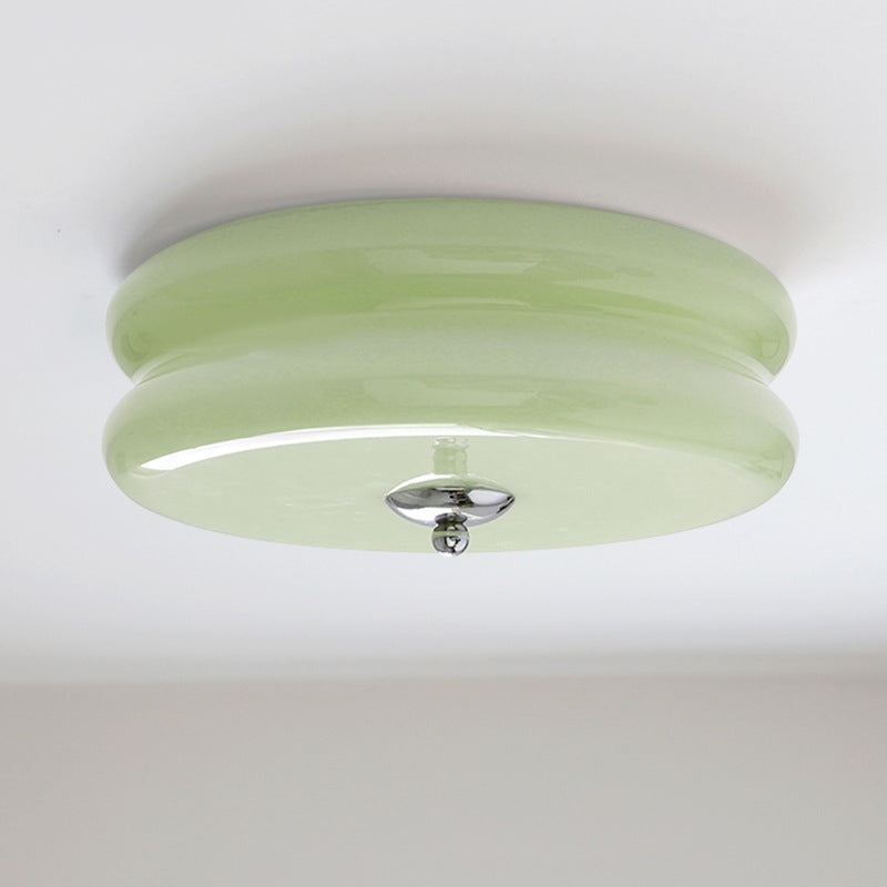 Halo Ceiling Light Medieval French Cream Breeze Simplicity Glass Bedroom