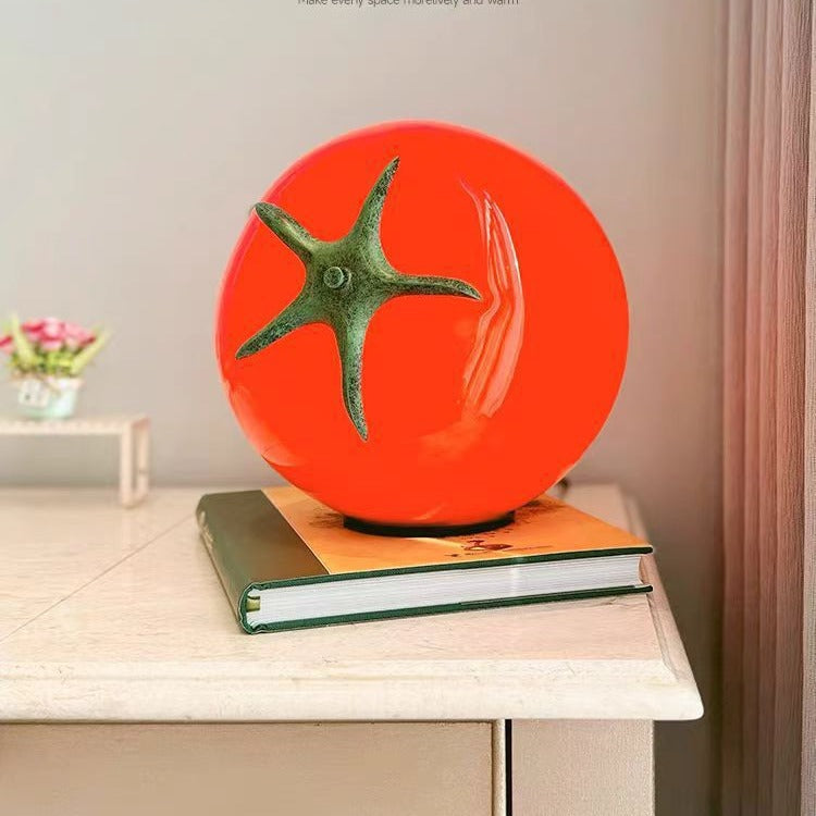 Yono Table Lamp Modern Tomato LED Glass Bedroom