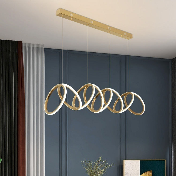Elys Pendant Light Luxury Modern Metal Acrylic Living Room Bedroom