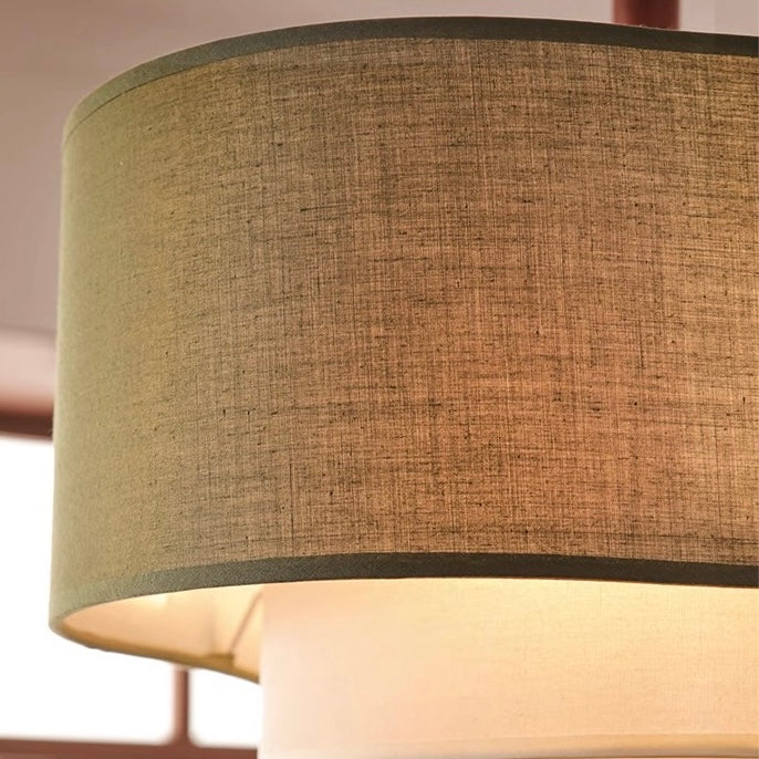 Nexa Pendant Light Scandinavian Natural Wood Cloth Living Room Bedroom
