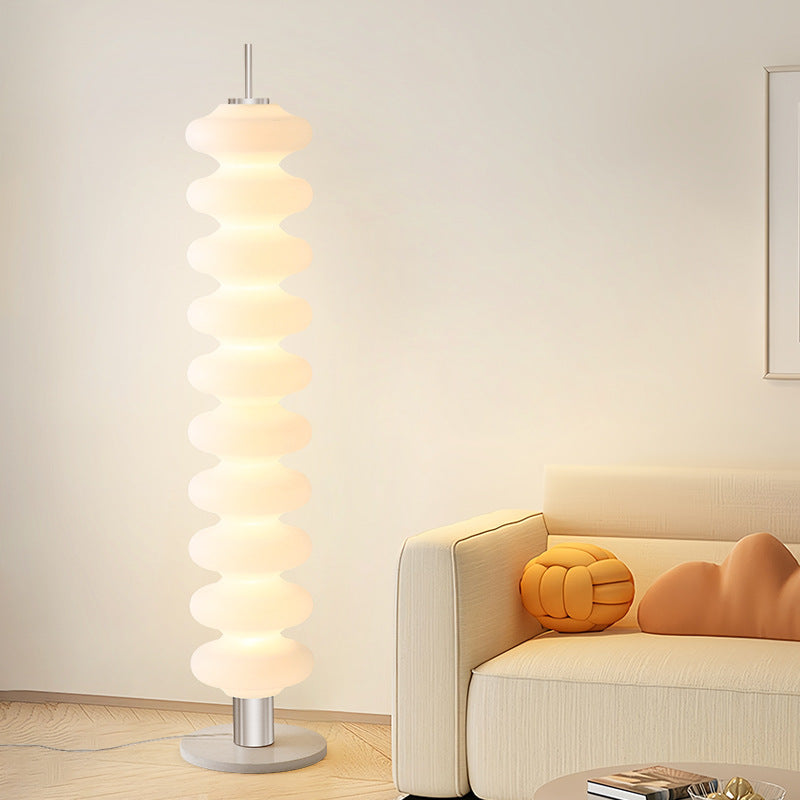 Elys Floor Lamp Modern Creamy Indoor Acrylic Living Room Bedroom