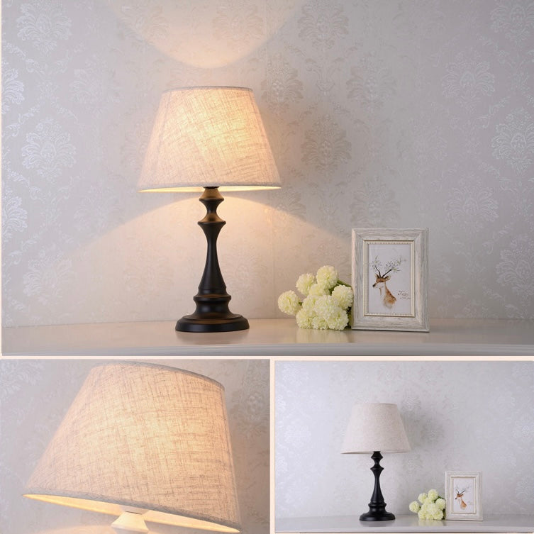 Mode Table Lamp Modern Luxury Metal Cloth Living Room Bedroom