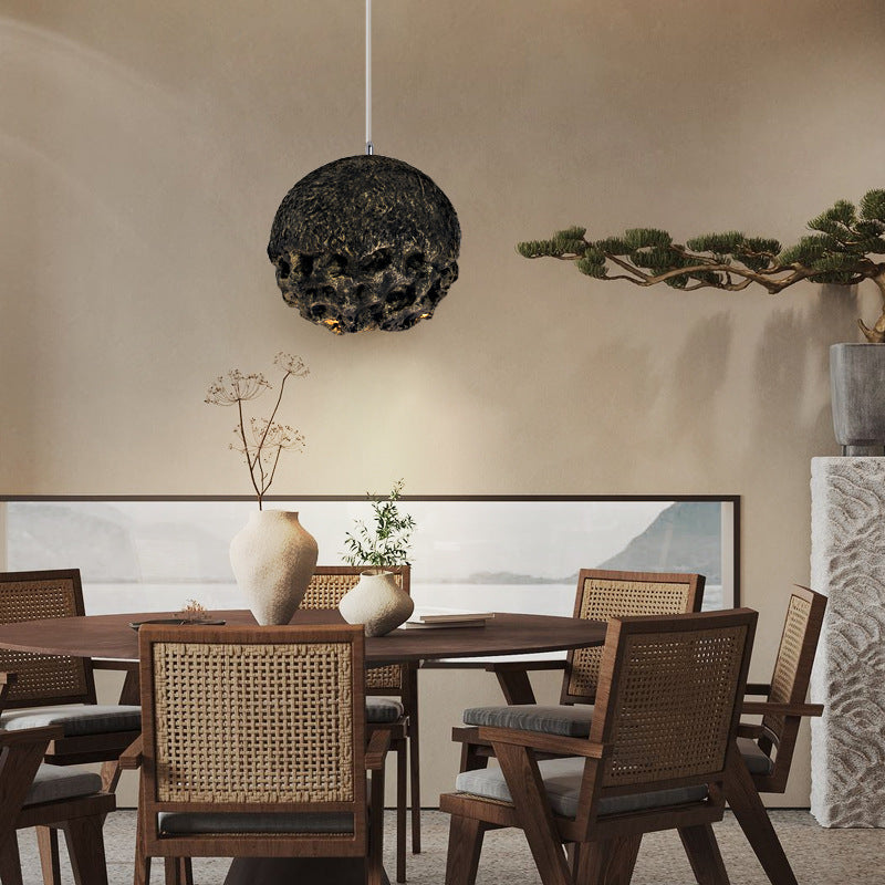 Nexa Pendant Light Wabi-Sabi Stone Style Resin PVC Living room Bedroom