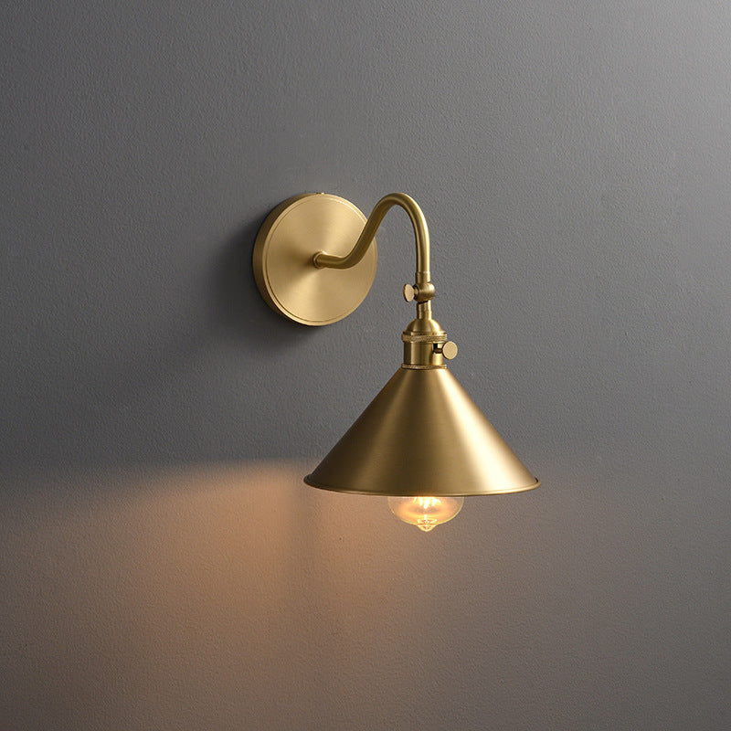 Mode Wall Lamp Luxury Simple Gold Copper Bedroom Dinning Room