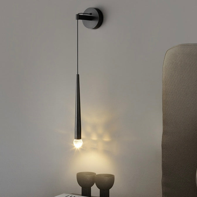 Mode Wall Lamp Modern Linear Gold Black Metal Living Room Bedroom