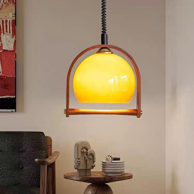 Mode Pendant Light Modern Telescoping Adjust Wood Living Room