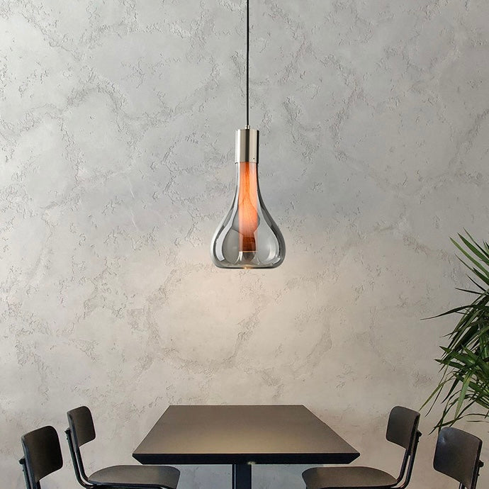 Halo Pendant Light Modern Designer Shade Metal Glass Living Room Bedroom