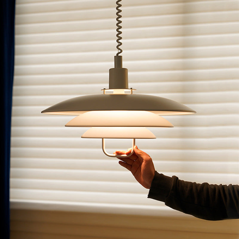 Zephyra Pendant Light Modern Lifting Telescopic Adjustment Metal Living Room