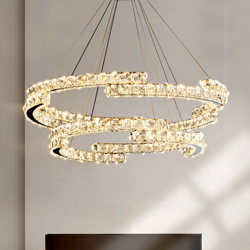 Aura Chandelier Luxury Elegant Crystal Living Room Bedroom
