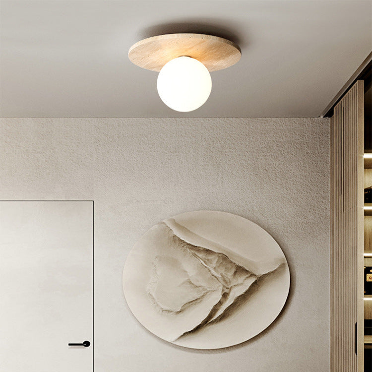 Noncu Ceiling Light Modern Wabi-Sabi Creative Arts Stone Living Room