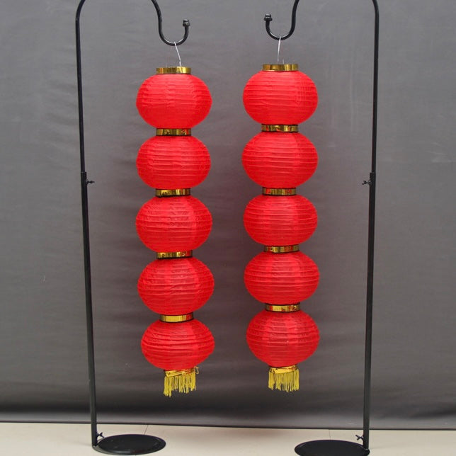 Yono Floor Lamp Vintage Chinese Style Silk Indoor Living Room