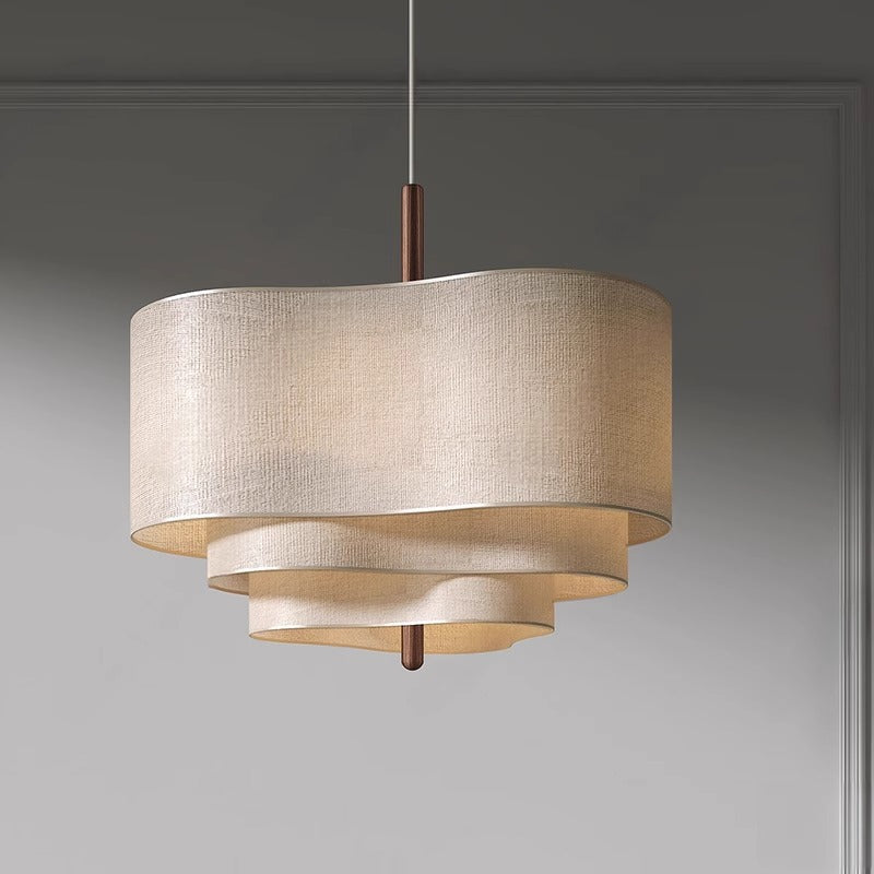 Nexa Pendant Light Scandinavian Natural Wood Cloth Living Room Bedroom