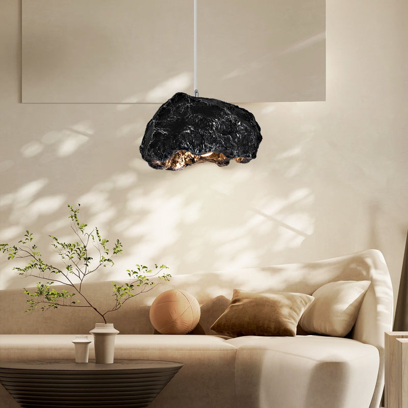 Nexa Pendant Light Wabi-Sabi Stone Style Resin PVC Living room Bedroom