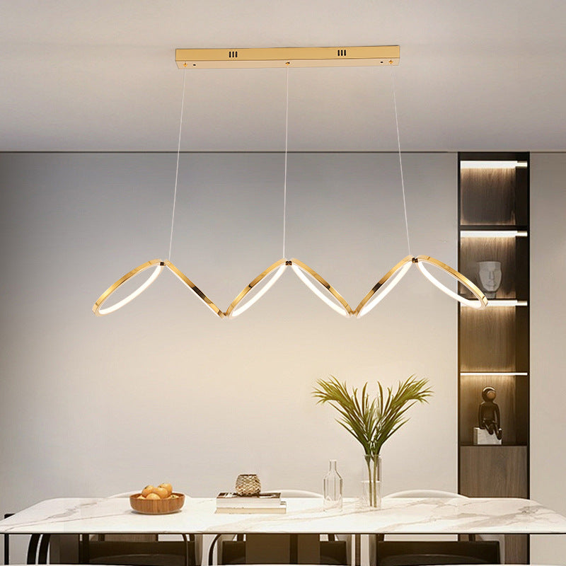 Elys Pendant Light Luxury Modern Metal Acrylic Living Room Bedroom