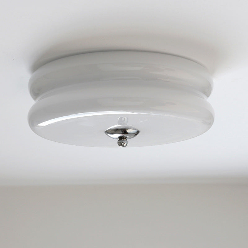 Halo Ceiling Light Medieval French Cream Breeze Simplicity Glass Bedroom