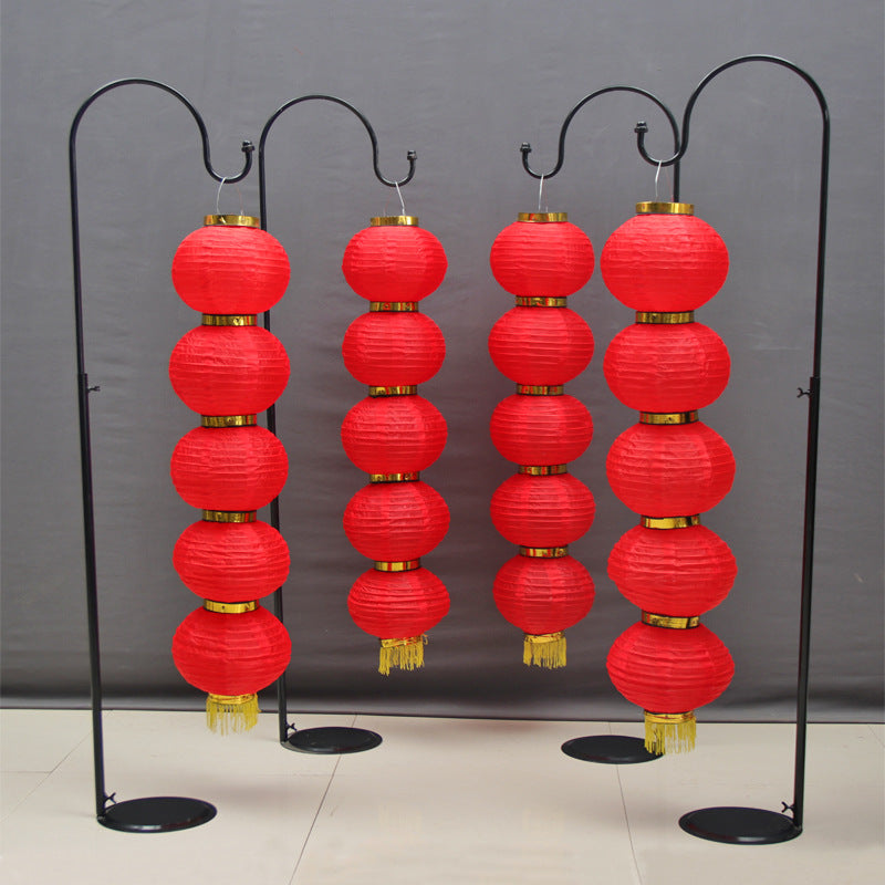 Yono Floor Lamp Vintage Chinese Style Silk Indoor Living Room