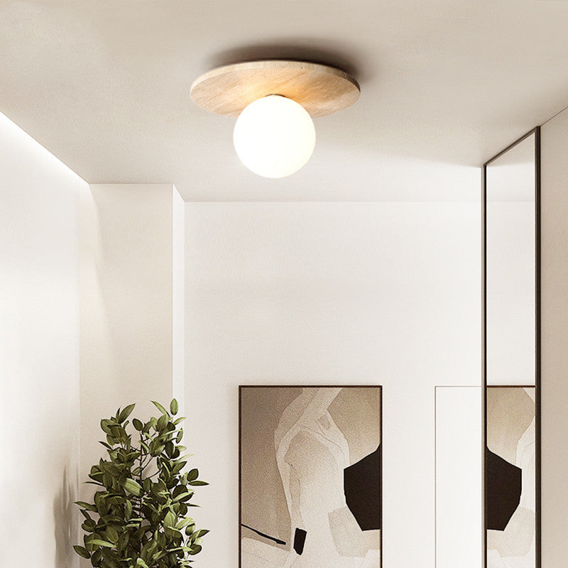 Noncu Ceiling Light Modern Wabi-Sabi Creative Arts Stone Living Room