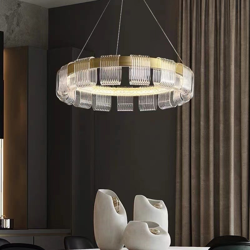 Aura Chandelier Vintage Retro Acrylic Bedroom Living Room