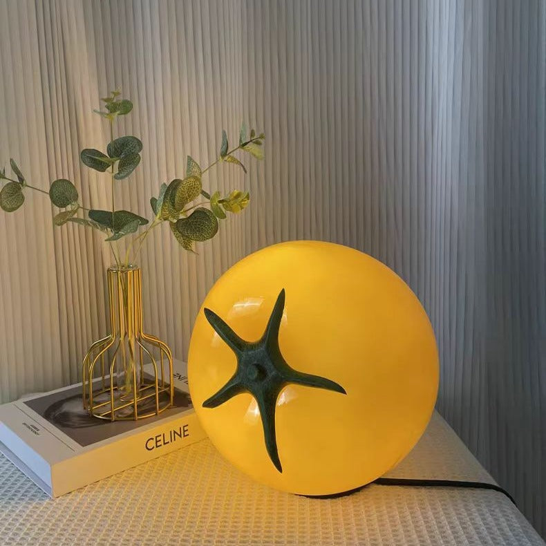 Yono Table Lamp Modern Tomato LED Glass Bedroom