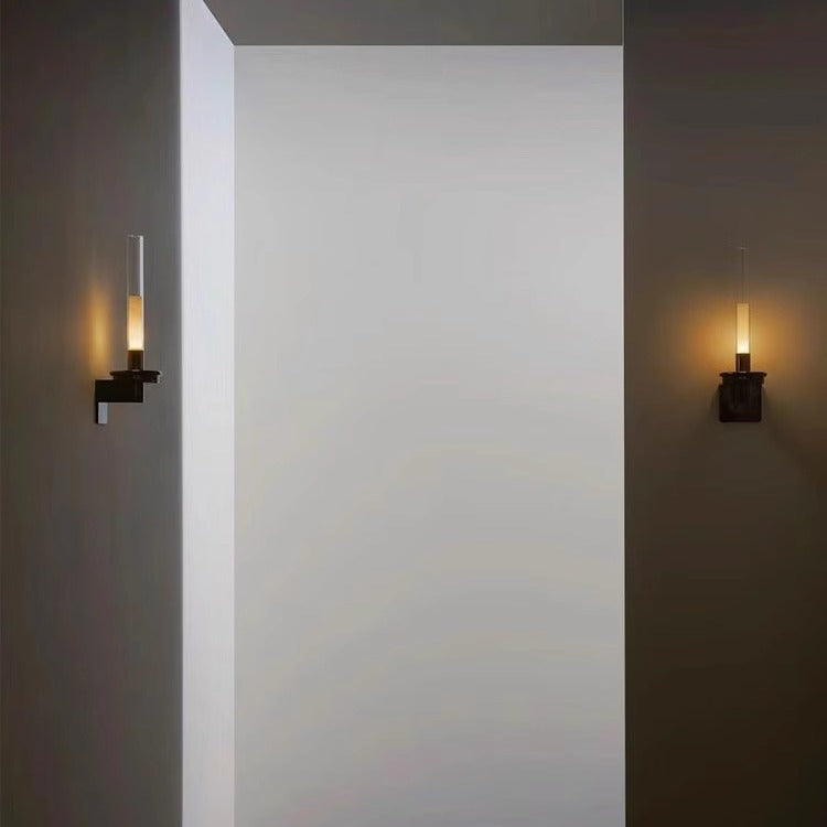 Aura Wall Lamp Vintage French Candles Style LED Glass Outdoor Living Room