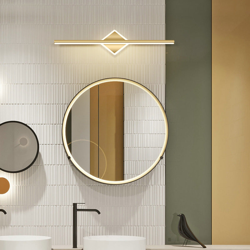 Elys Wall Lamp Modern Minimalist Linear Gold Metal Bedroom Living Room