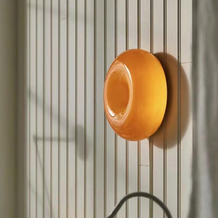 Halo Table Lamp Doughnut Modern Round Glass Living Room