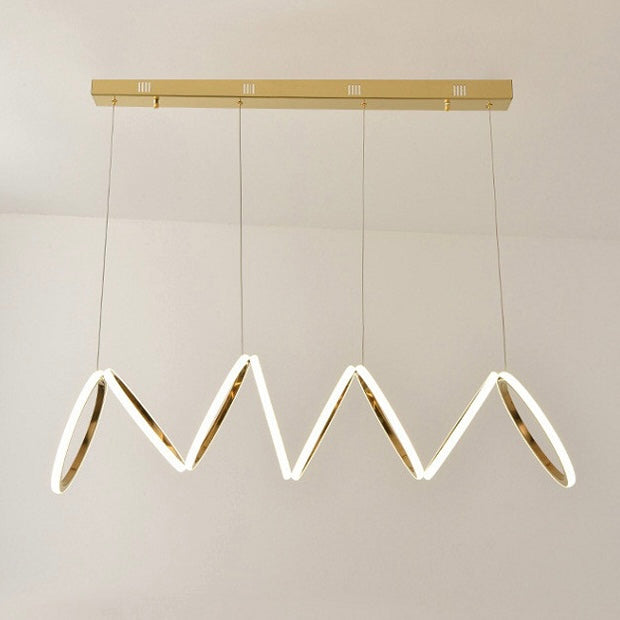 Elys Pendant Light Luxury Modern Metal Acrylic Living Room Bedroom