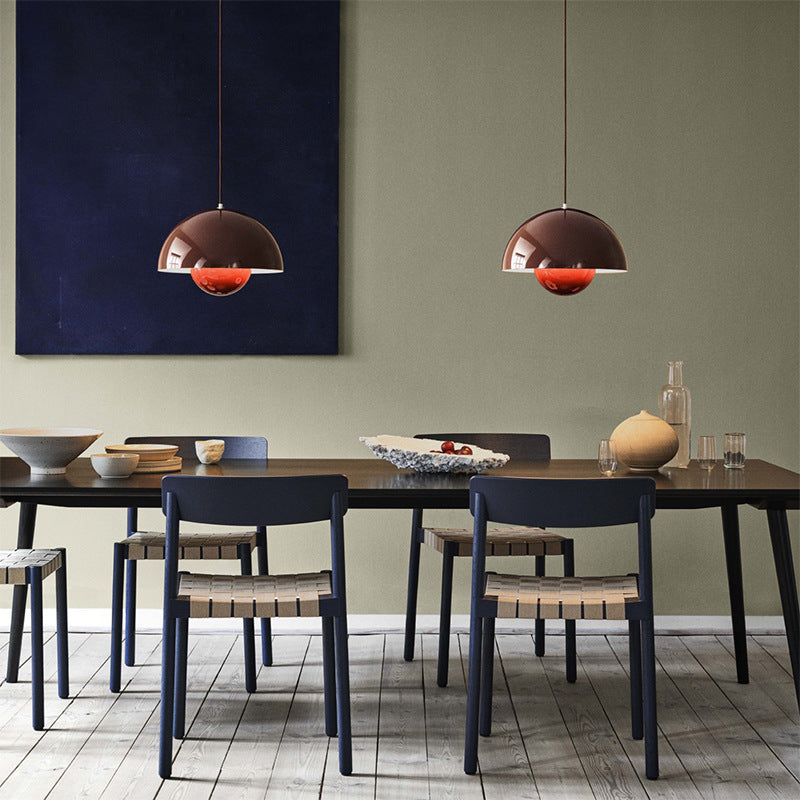 Halo Pendant Light Danish Pod Modern Simple Metal Bedroom Bar