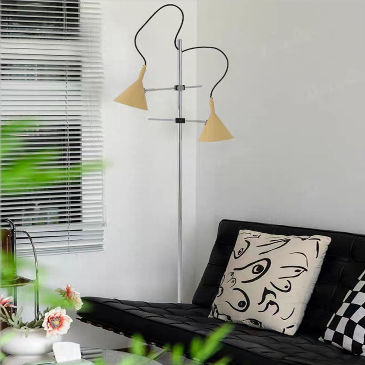 Nexa Floor Lamp Retro Atmosphere Metal Cream Study Bedroom