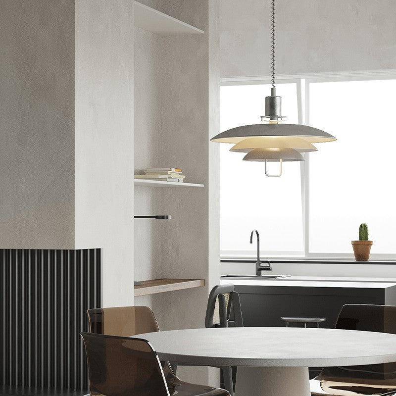 Zephyra Pendant Light Modern Lifting Telescopic Adjustment Metal Living Room
