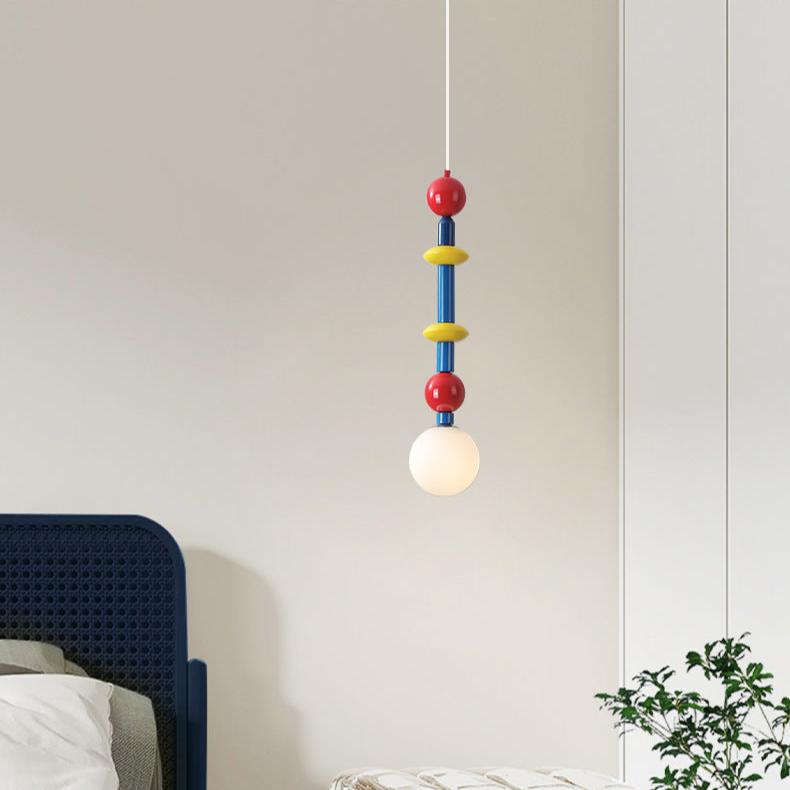 Yono Pendant Light Simple Cream Memphis Vintage Metal Bedroom
