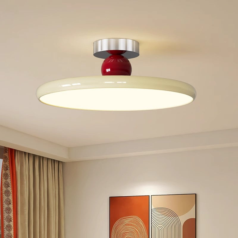 Yono Pendant Light Retro Cream Bauhaus Modern Metal Bedroom