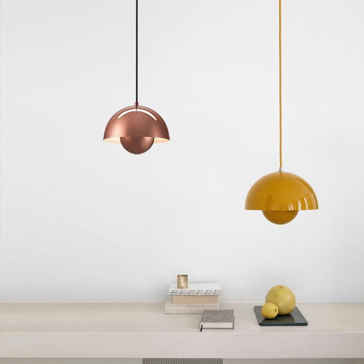 Halo Pendant Light Danish Pod Modern Simple Metal Bedroom Bar