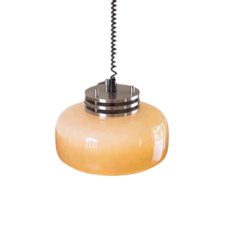 Mode Pendant Light Medieval Vintage Lift Glass Metal Living Room Bedroom